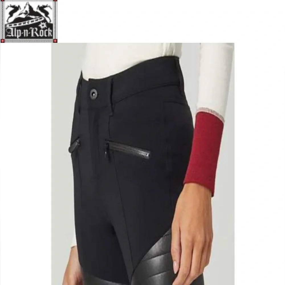 Alp N Rock Sloan High Rise Moto Pant w/ vegan friendly leather patches 🐈‍⬛ SMALL - Picture 13 of 16